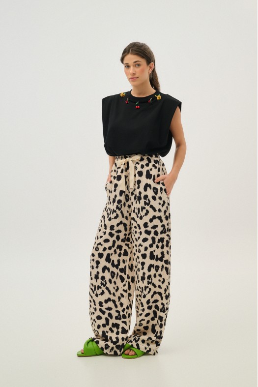 Candy Leopard Trousers